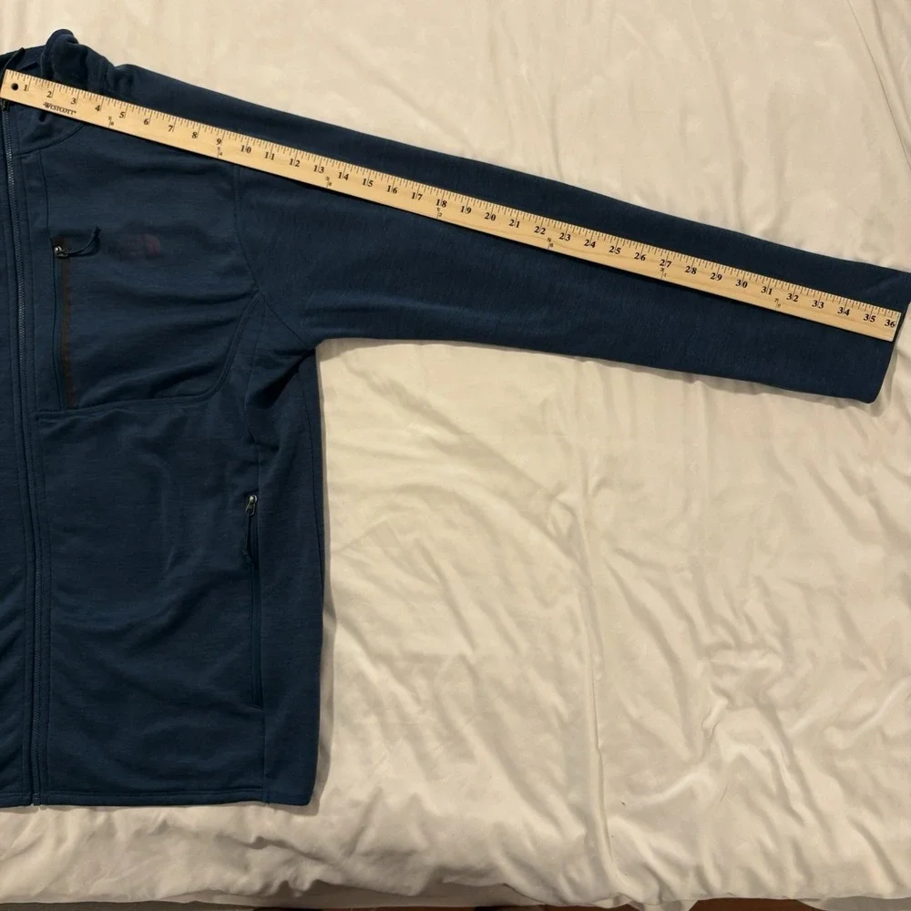 The North Face Canyonlands Fleece Jacket Mens XL Blue Full Zip Stretch NF0A3S06